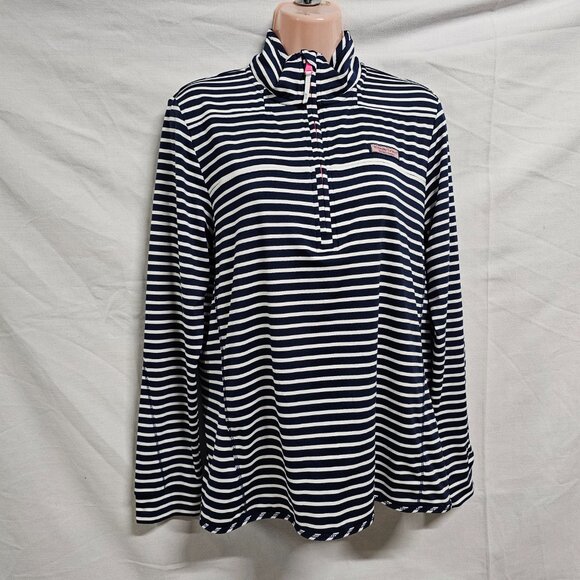 Vineyard Vines Dreamcloth® The Shep Shirt Top Blouse Women Size M Striped - Picture 3 of 14